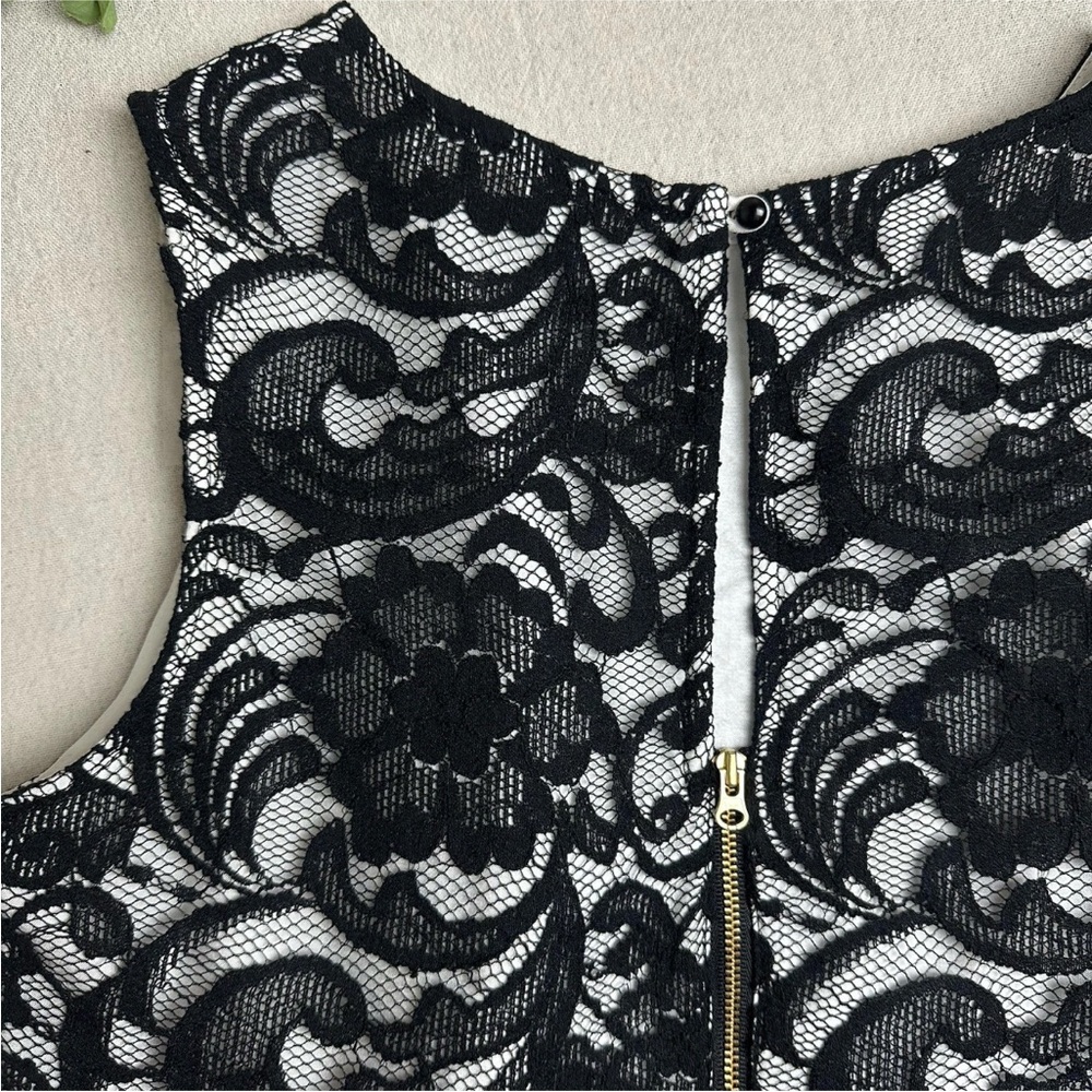 The Limited Lace Sheath Dress Black White Formal Wedding Event Size 10 NWT $108 - Picture 14 of 16